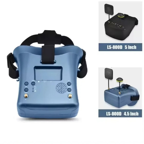 Hot Sales LS-800D With DVR 5.8G 40CH 4.3 Inch 5 Inch 854*480 Video Headset HD 2000mAh Battery for RC Model